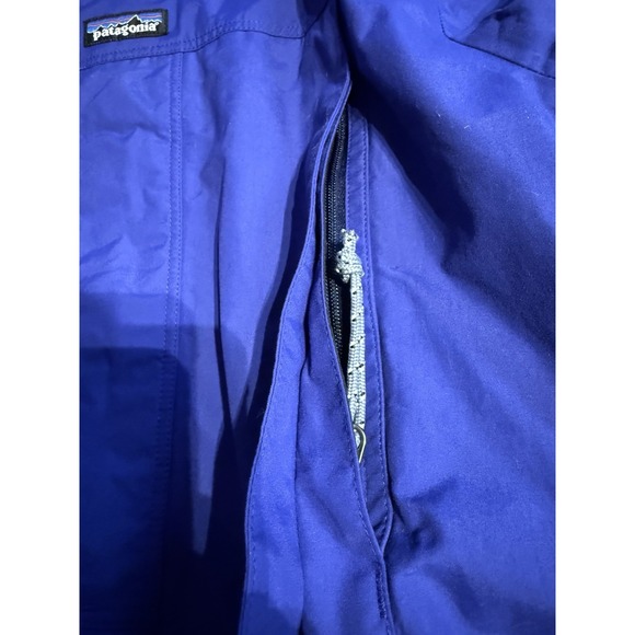 Vintage Patagonia Rainforest Storm Shell Jacket Blue Teal Mesh Lined Hooded L - Picture 4 of 14